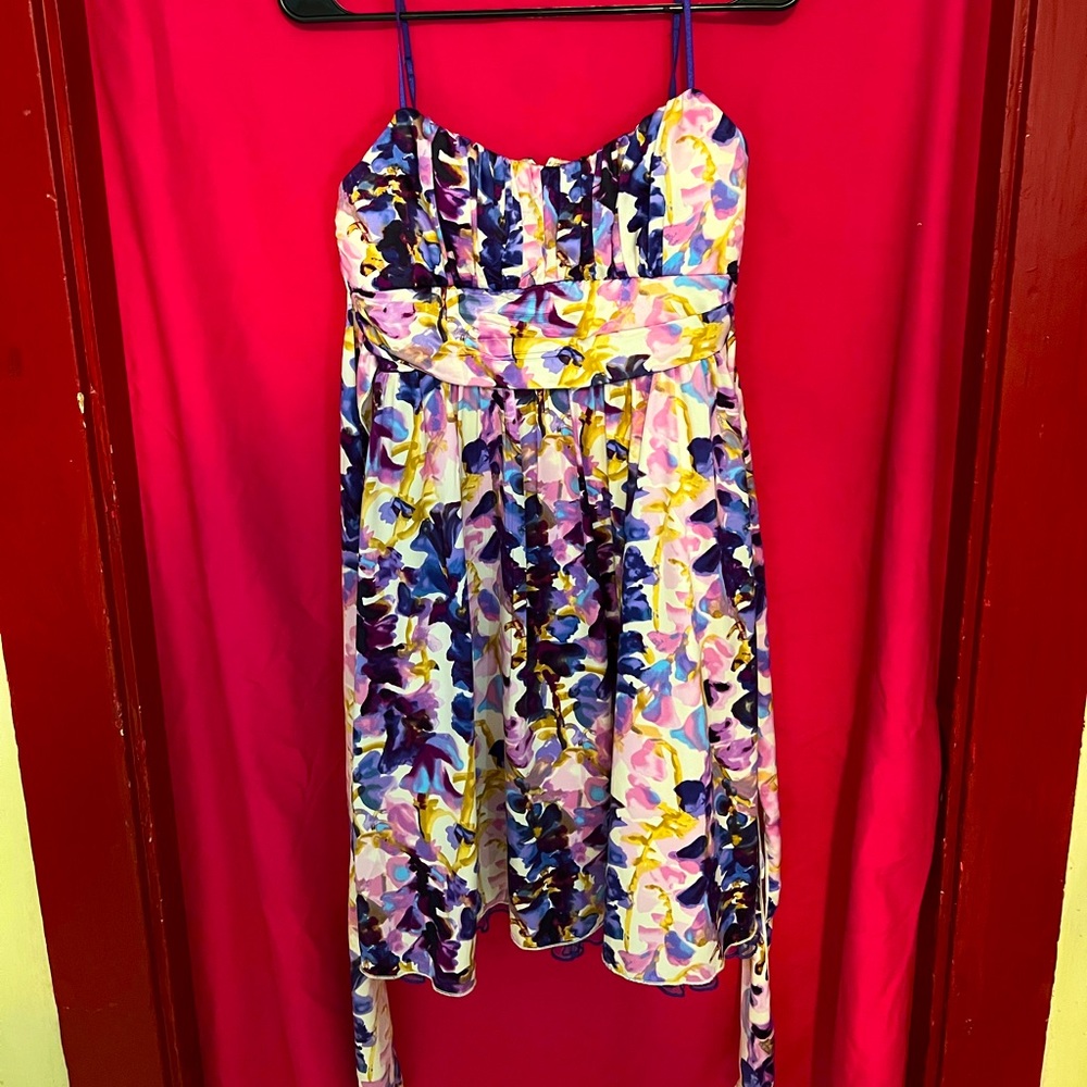 Ruby Rox satin floral dress